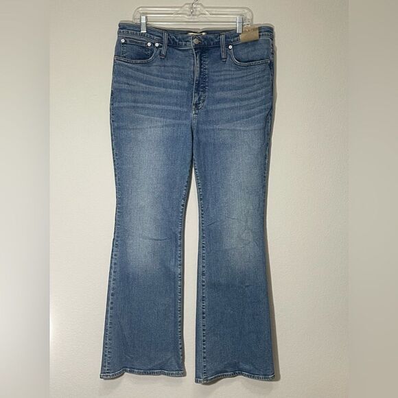 Madewell Skinny Flare High Rise Jeans in Fairson Wash Size 33 NWT - Picture 11 of 16